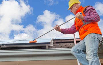 Icy Park soft wash roof cleaning
